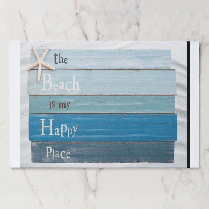 Beach Themed The Beach Is My Happy Place Paper Placemat