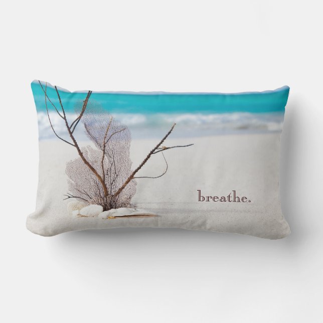 Beach Themed Throw Pillow (Front)