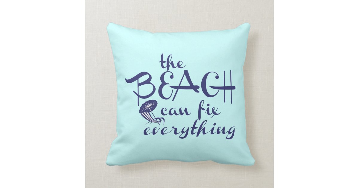 Beach Themed Throw Pillows Zazzle Com