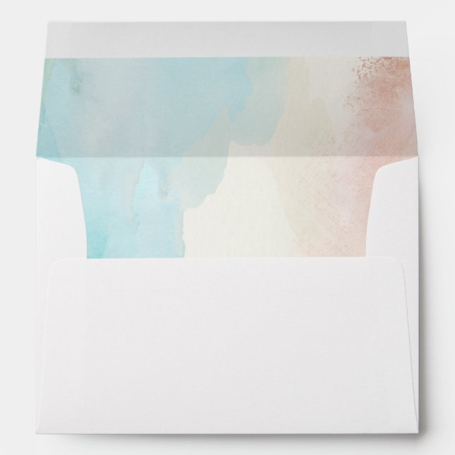 Beach Themed Wedding Envelope (Back (Bottom))