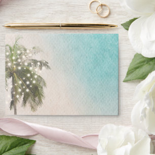 Beach Themed Wedding Envelope