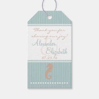 Beach Themed Wedding Guest Favor Thank You- Gift Tags by hungaricanprincess at Zazzle