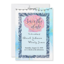 Beach-Themed Wedding Invitation