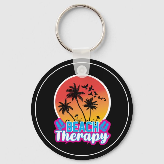 Beach Therapy-18920 Keychain (Front)