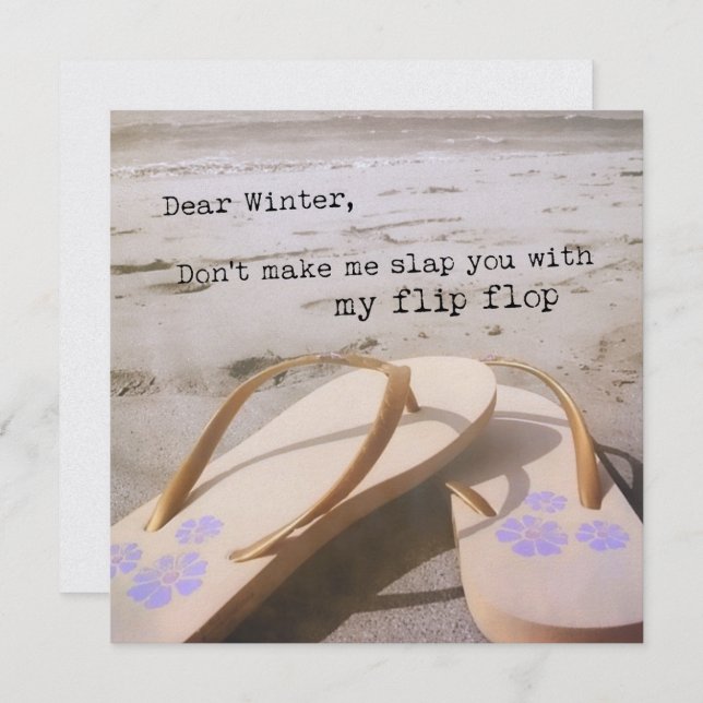 BEACH THERAPY 5.25 x 5.25 card (Front/Back)