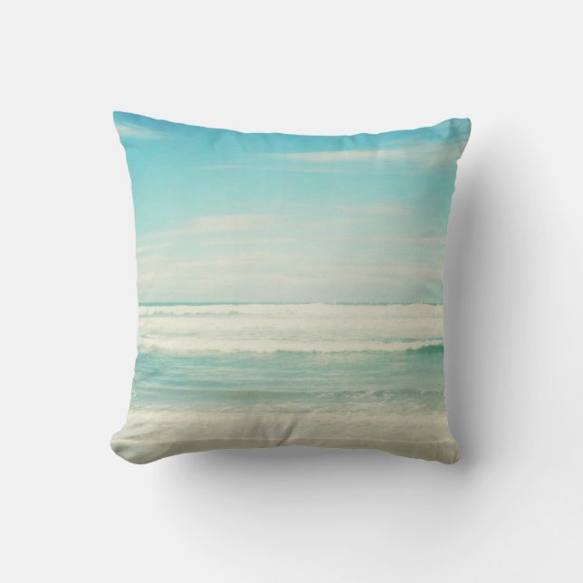 Beach Throw Pillow (Front)