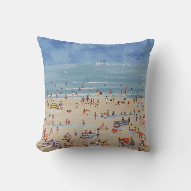 Beach Throw Pillow (Front)