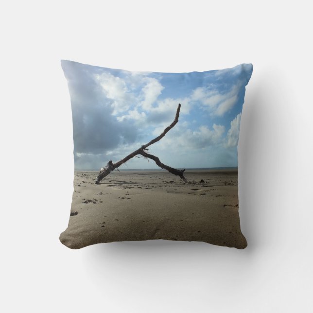BEACH   THROW PILLOW (Front)