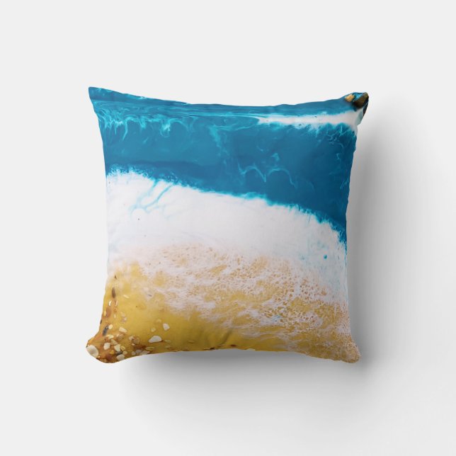 Beach Throw Pillow (Front)
