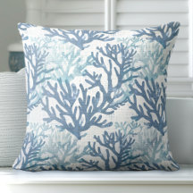 Beach Throw Pillows | Coral Decorative Pillow