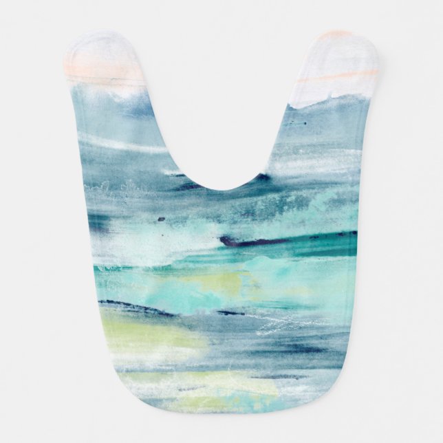 Beach Tides II Baby Bib (Front)