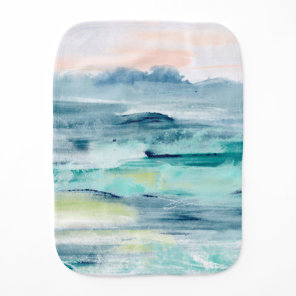 Beach Tides II Baby Burp Cloth