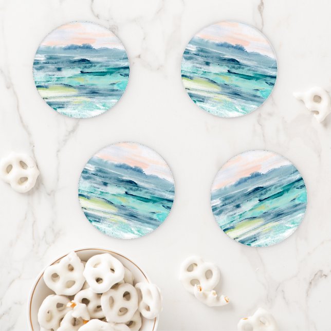Beach Tides II Coaster Set (In Situ)