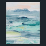 Beach Tides II Faux Canvas Print<br><div class="desc">Beach Tides II by June Erica Vess</div>