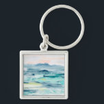 Beach Tides II Keychain<br><div class="desc">Beach Tides II by June Erica Vess</div>
