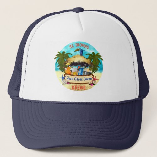 Beach Tiki Bar Trucker Hat