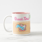 BEACH TIME! Boynton Two-Tone Coffee Mug (Left)