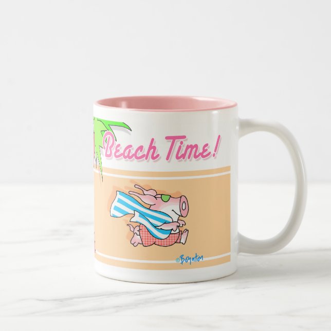 BEACH TIME! Boynton Two-Tone Coffee Mug (Right)