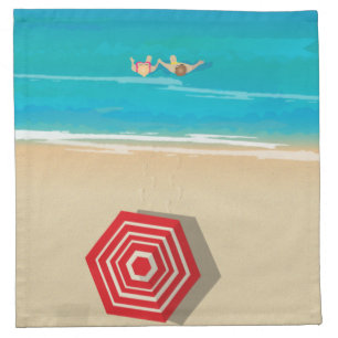 Beach time! Cloth Napkin