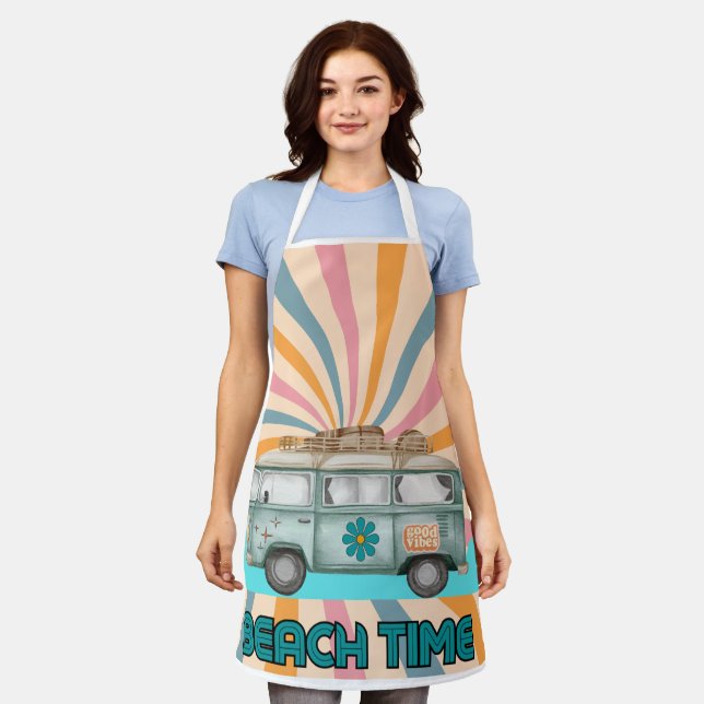 Beach Time Retro Van Vibes Apron (Worn)
