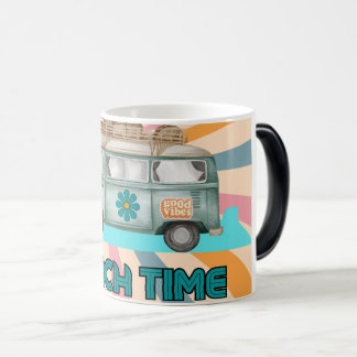Beach Time Retro Van Vibes Color Morph Mug