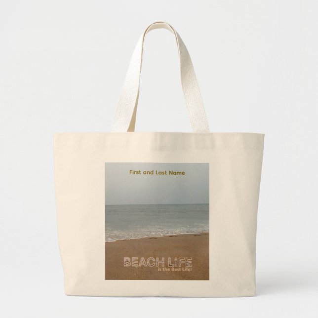 Beach Tote Bag (Front)