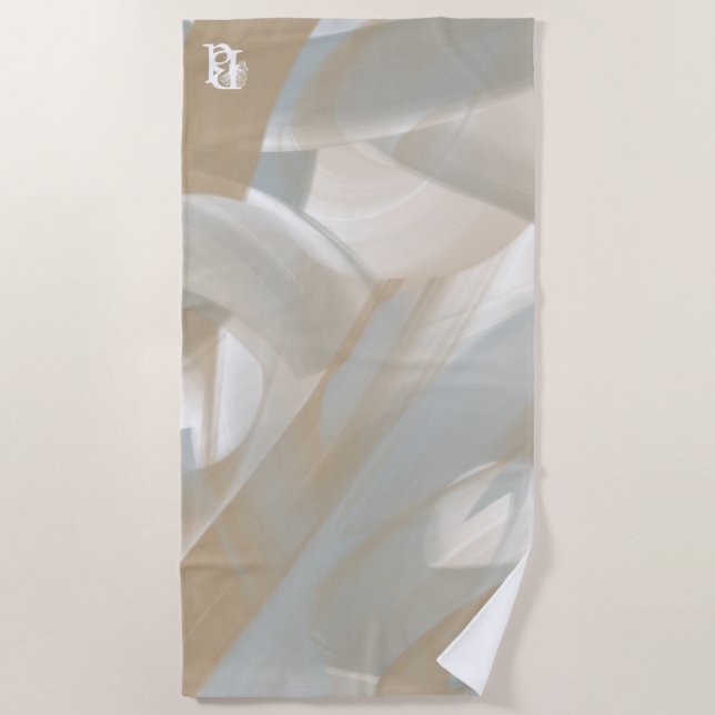 Beach Towel Abstract Home Trend Sandy Tornado (Front)