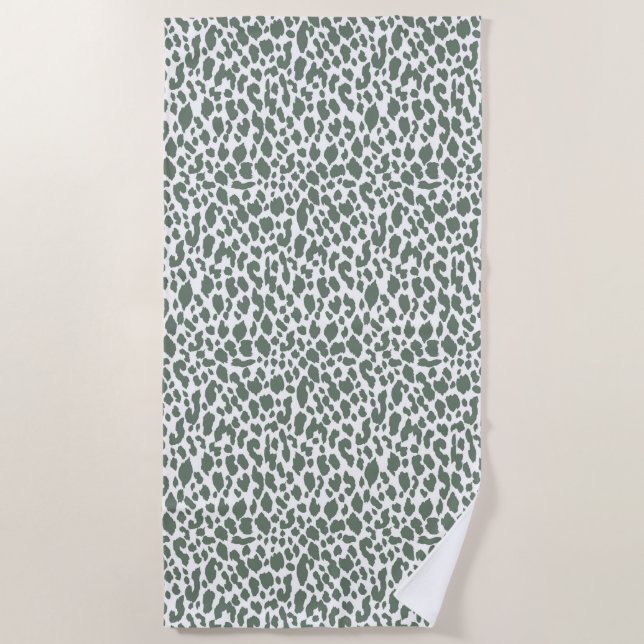 Beach Towel-Animal Print Beach Towel (Front)
