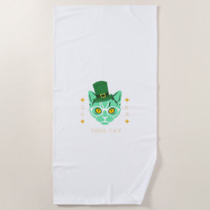 Beach Towel Cool Cat