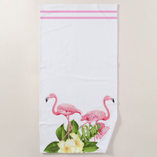 Beach Towel-Flamingo Beach Towel