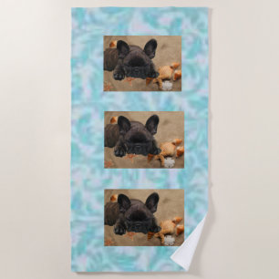Beach Towel French Bulldog