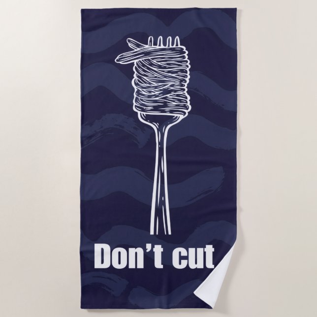Beach towel - Humour spaghetti & dolce vita (Front)