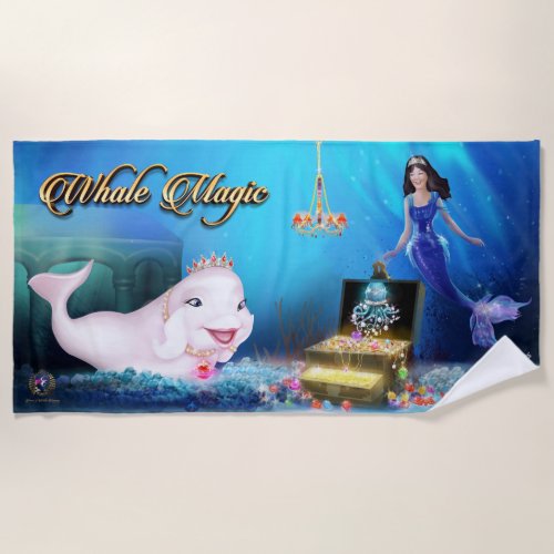 Beach Towel Princess of Whales Crown Jewels