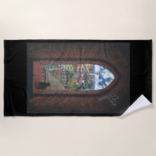Beach Towel "Siena From the Tower" (Front)