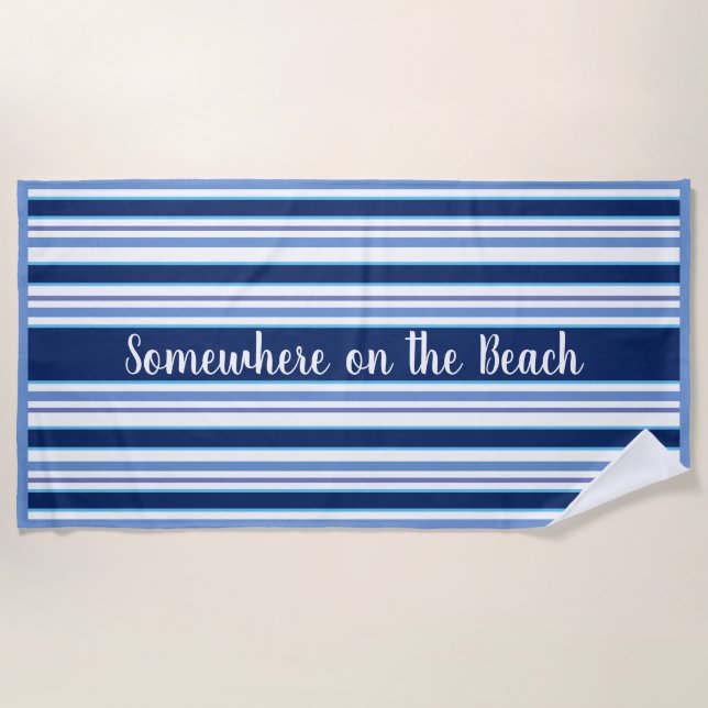 Beach towel Stripes-Somewhere On The Beach (Front)