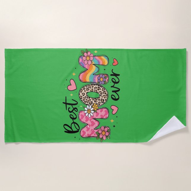 Beach Towel — Tropical Summer 2026 Design (Front)