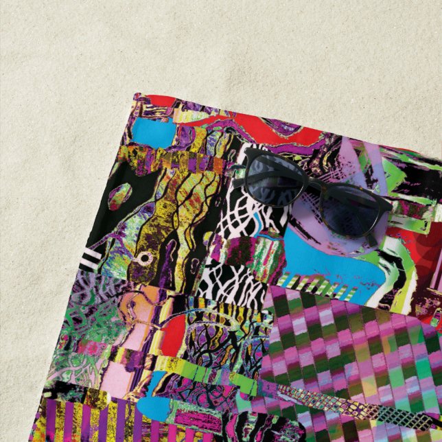 Beach Towel – Urban Fractals (In Situ)