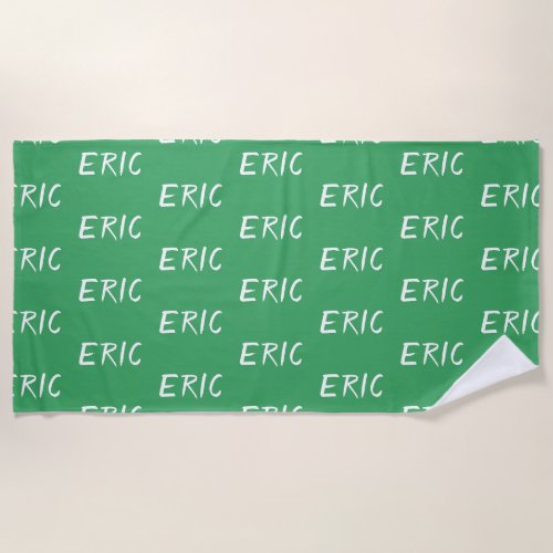 Beach towel with a name