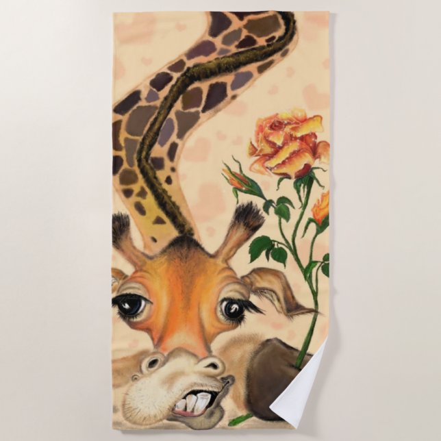 Beach Towel with Giraffe (Front)