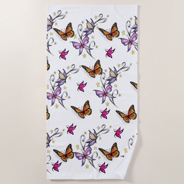 Beach towels Butterflies (Front)