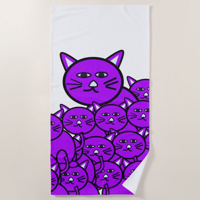 Beach towels Cats (Front)