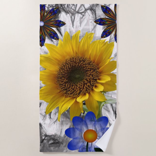 Beach towels Sunflowers (Front)