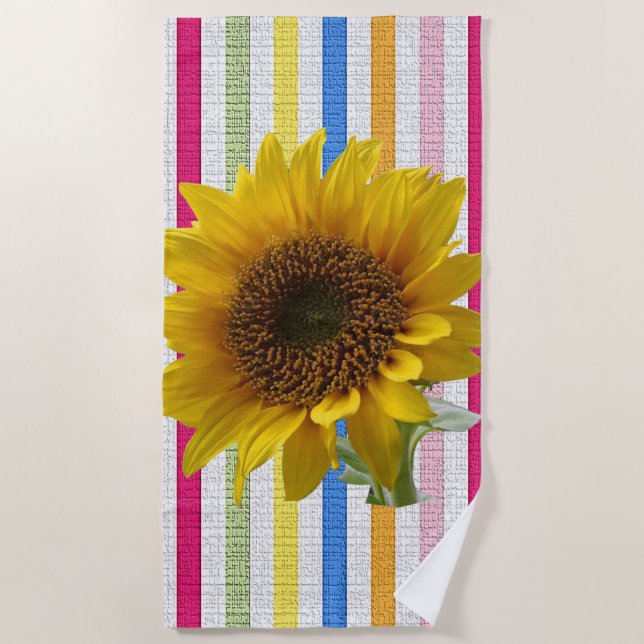 Beach towels Sunflowers (Front)