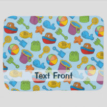Beach Toys Icons Baby Blanket