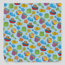 Beach Toys Icons Bandana