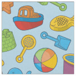 Beach Toys Icons Fabric