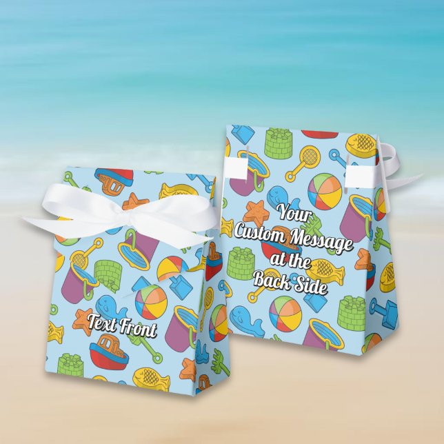 Beach Toys Icons Favor Boxes (Creator Uploaded)