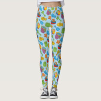 Beach Toys Icons Leggings