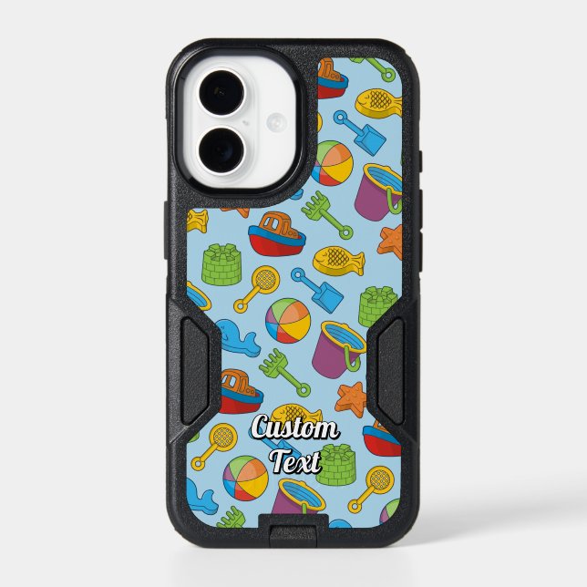 Beach Toys Icons Otterbox iPhone Case (Back)