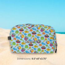 Beach Toys Icons Pattern Dopp Kit